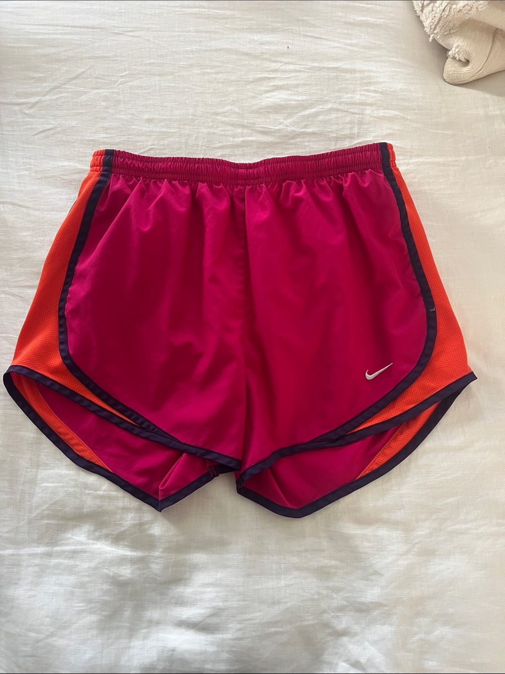 Nike Women’s Pink and Orange Athletic Running Shorts